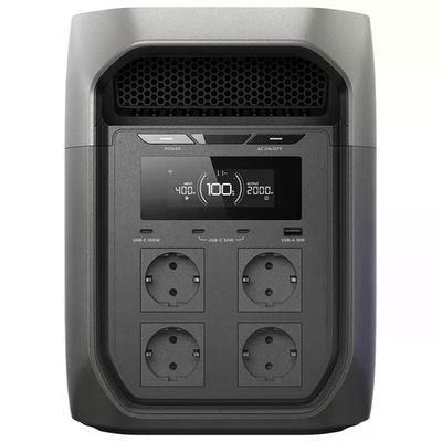 EcoFlow Delta 3 Max EFD3M-G-EU-CBOX Stazione di Alimentazione Portatile 2048Wh 2400W Litio Ferro Fosfato