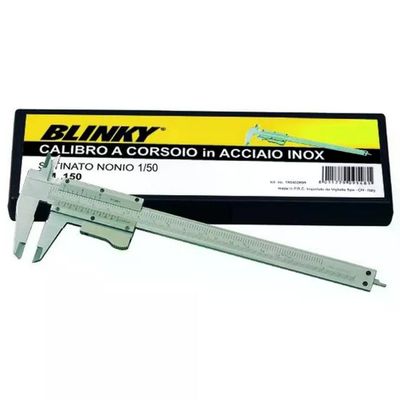 VIGOR-BLINKY Calibro a Corsoio con Nonio 1/50 mm in Acciaio Inox 150 mm VIGOR-BLINKY VIGOR-BLINKY Calibro a Corsoio con Nonio 1/50 mm in Acciaio Inox 150 mm VIGOR-BLINKY