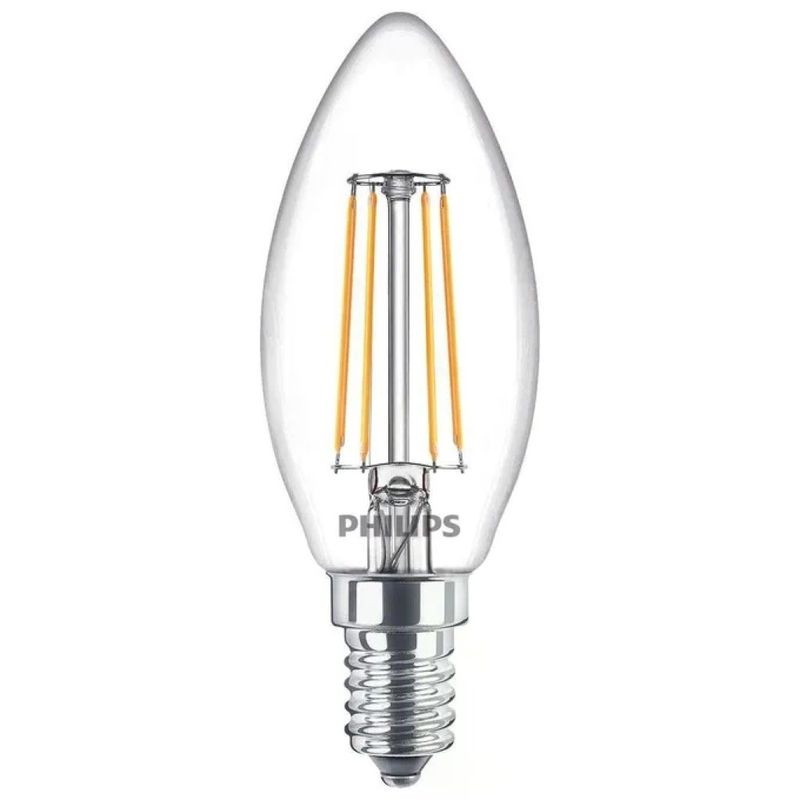 Philips Lampadina LED Oliva E14 4,3 W, 470 lm, 4000 K