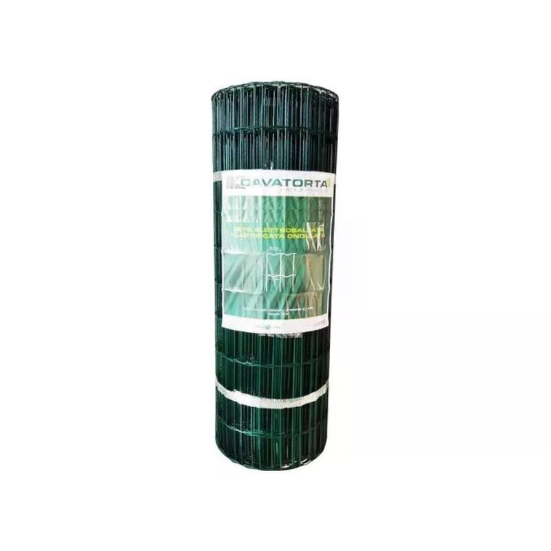 Cavatorta Rete Elettrosaldata Plastificata Verde 25 m x 1 m