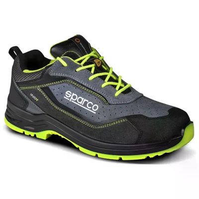 Sparco Indy Texas 07539 Scarpe Antinfortunistiche S1P SRC ESD Grigio/Giallo, EU 44