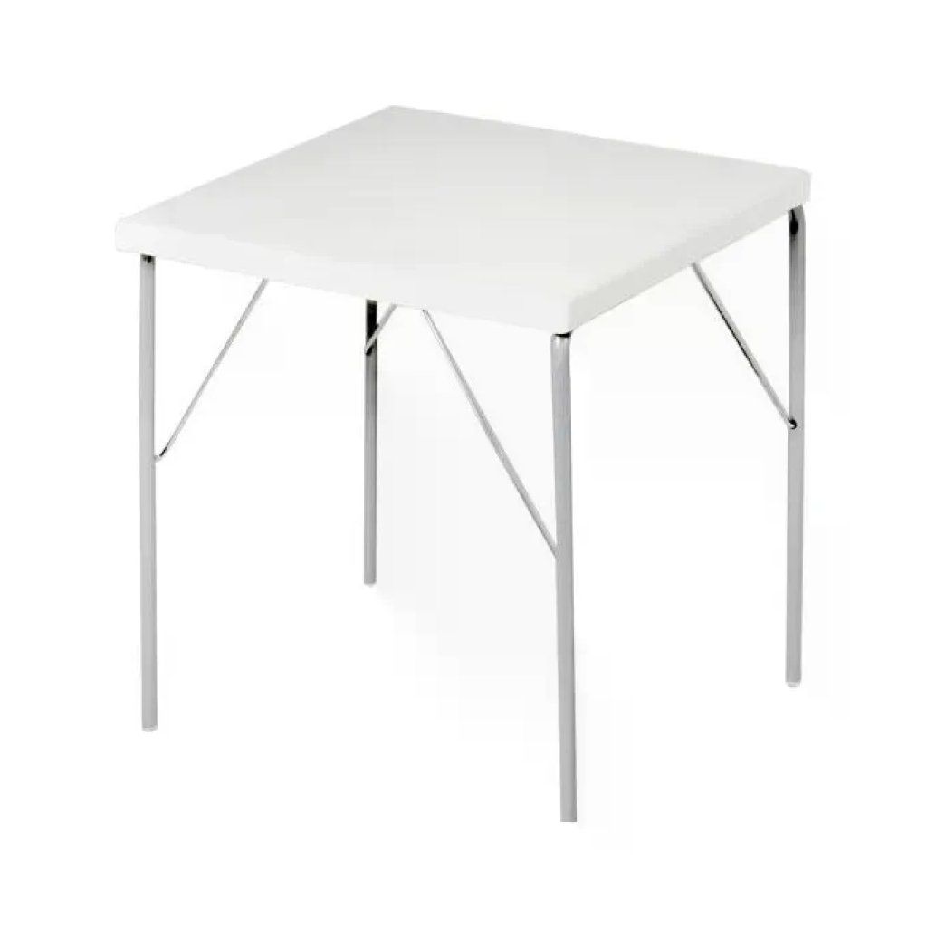 METAL FAR 460BIA Tavolo Pieghevole da Campeggio Bianco, 71,5 x 54,5 x 62 cm