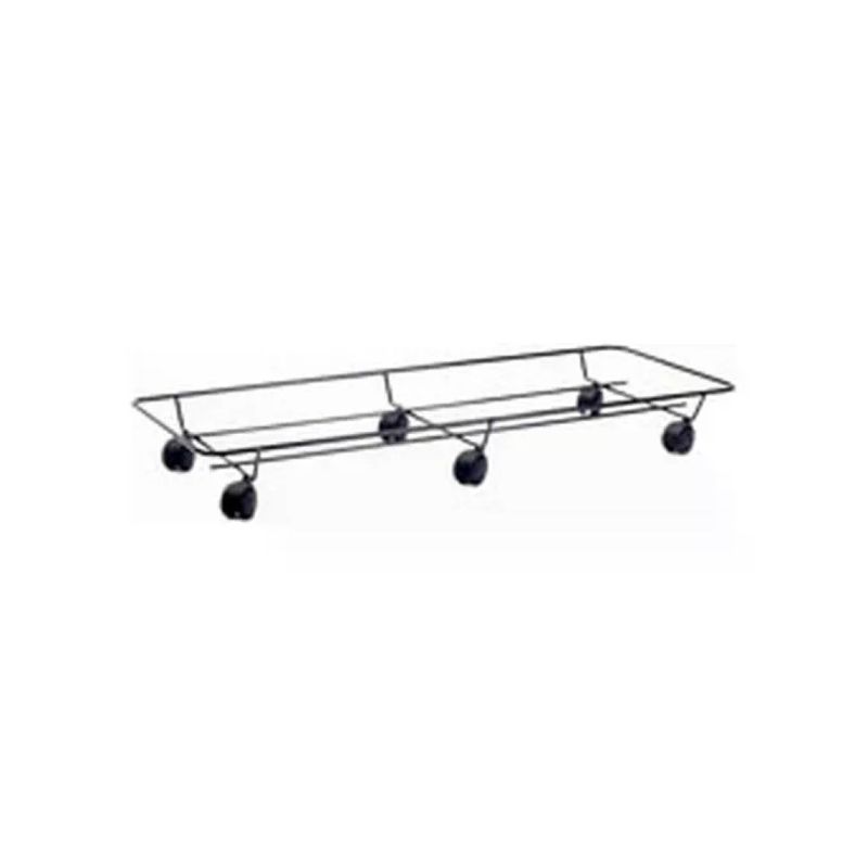 Metallurgica Buzzi BR75 Portavaso Rettangolare con Ruote, 75 × 33 cm, Nero Metallurgica Buzzi BR75 Portavaso Rettangolare con Ruote, 75 × 33 cm, Nero