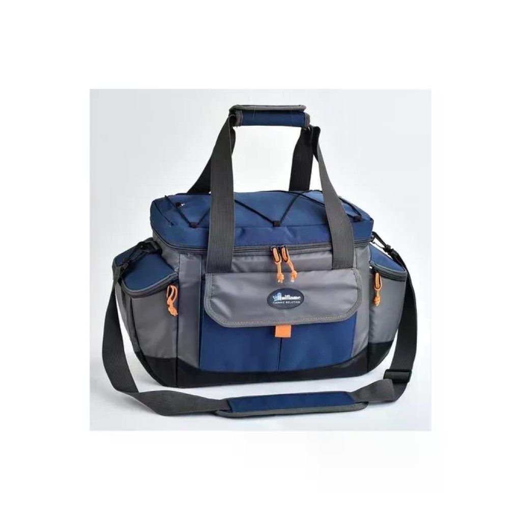UNIFLAME 025270 N'Ice Borsa Frigo Termica Zaino 26 Litri Isolamento 8 mm Poliestere Blu e Grigio colore