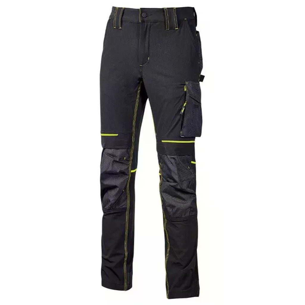 U-Power Atom PE145BC Pantalone da Lavoro Stretch Slim Fit Nero – XL U-Power Atom PE145BC Pantalone da Lavoro Stretch Slim Fit Nero – XL