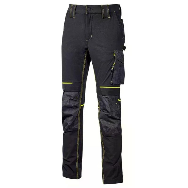 U-Power Atom PE145BC Pantalone da Lavoro Stretch Slim Fit Nero – XL