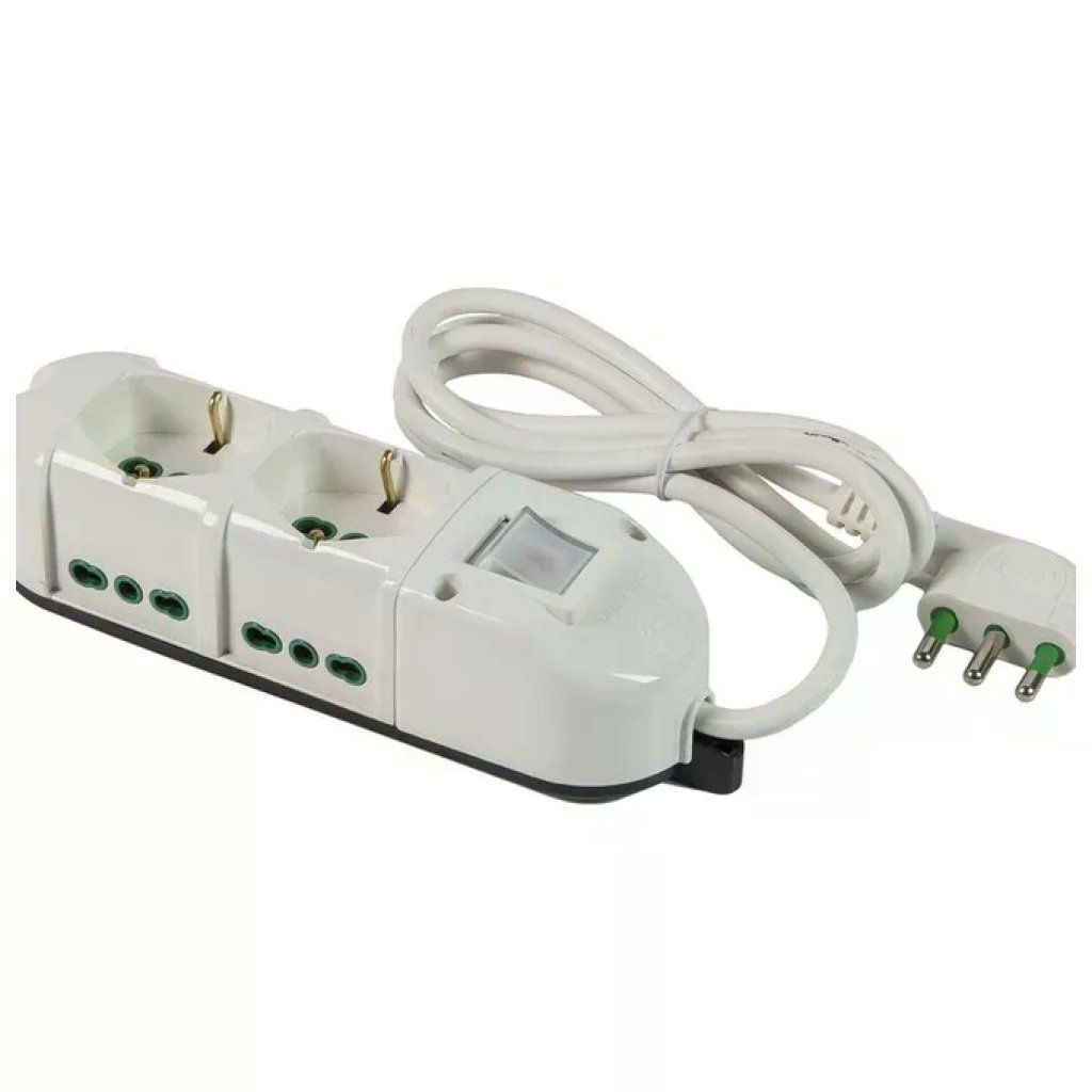 FANTON Multipresa 6 Prese 16A con Interruttore e Cavo da 1,5 m
