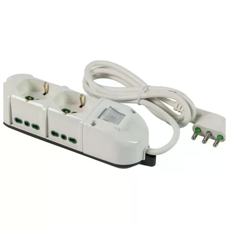 FANTON Multipresa 6 Prese 16A con Interruttore e Cavo da 1,5 m