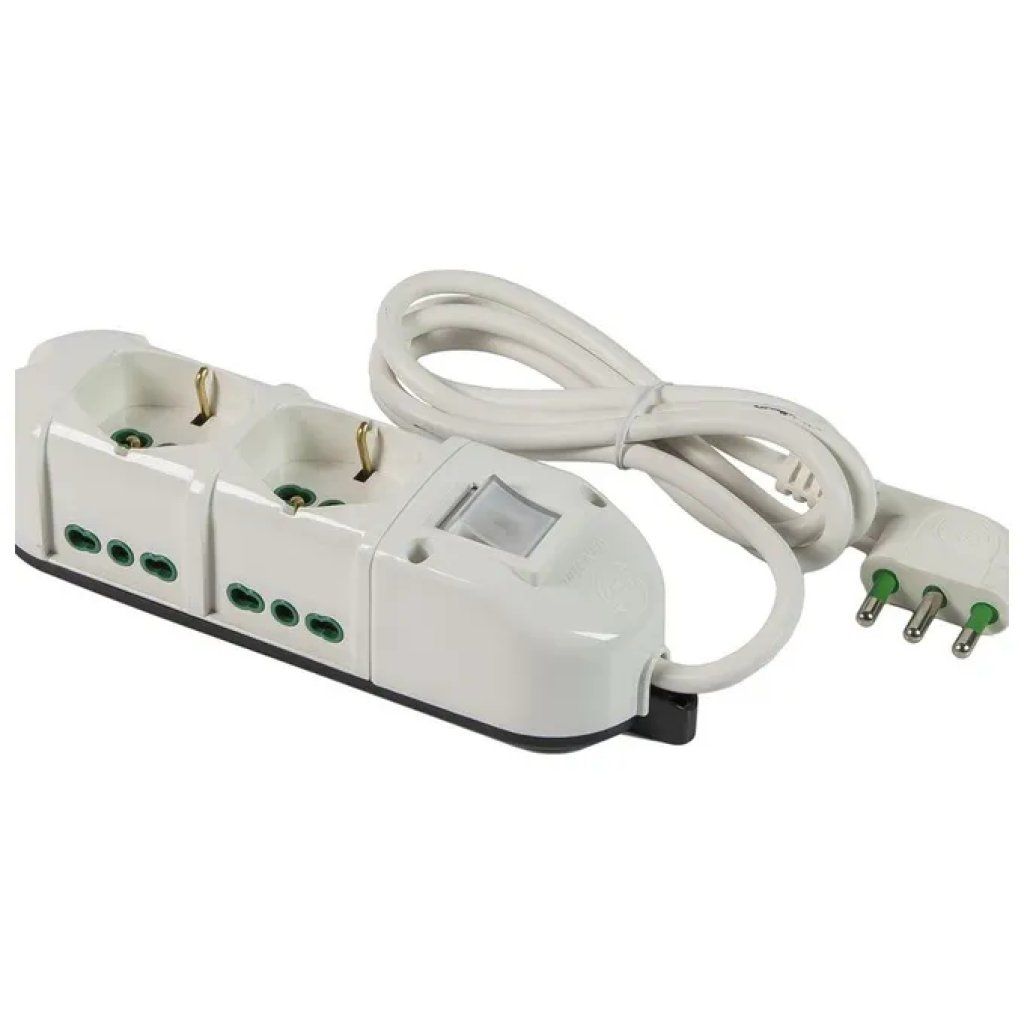 FANTON Fortek Retail multipresa a 6 prese con interruttore, cavo 1,5 m – 49112 FANTON Fortek Retail multipresa a 6 prese con interruttore, cavo 1,5 m – 49112