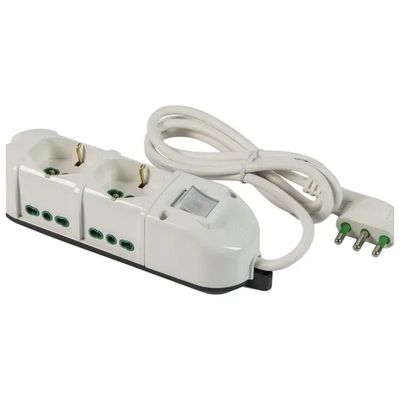 FANTON Fortek Retail multipresa a 6 prese con interruttore, cavo 1,5 m – 49112