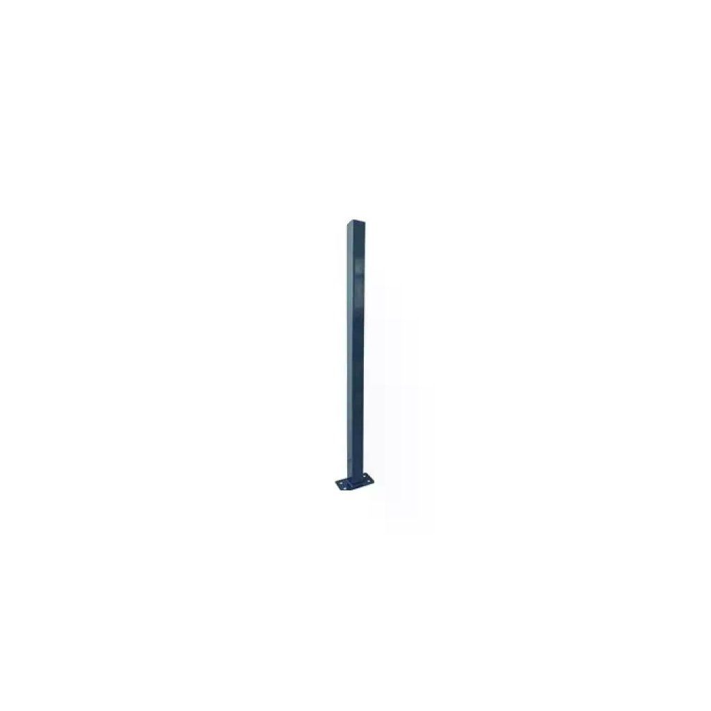 Vigor Paletto per recinzione 50x50 mm con piastra, H 200 cm, antracite