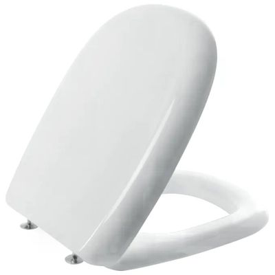 Saniplast 2FSE172702 Five Sedile WC in Termoindurente con Cerniere Inox Adatto per Ideal Standard Tesi