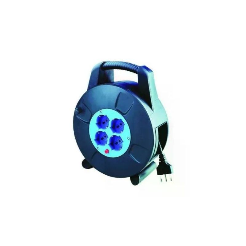 VIGOR-BLINKY Vigor 3529015 Avvolgicavo 15 m con 4 prese Schuko/bipasso