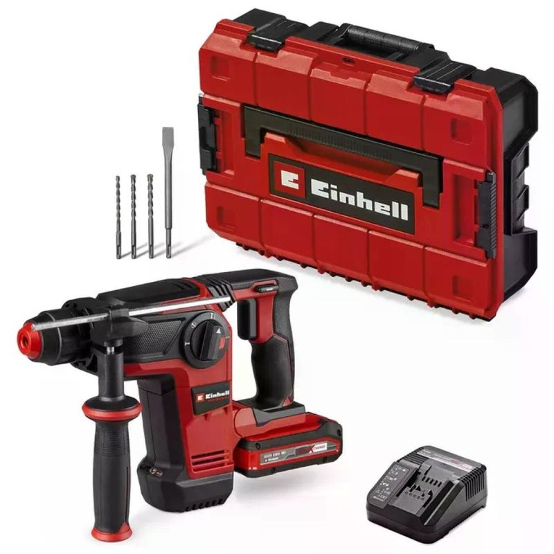 Einhell TP-HD 18/28 Li BL+4 Martello Tassellatore Brushless 18 V con Batteria 3 Ah e Caricabatterie