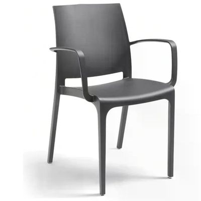 Bica Volga Armchair Sedia con Braccioli Polipropilene e Fibra di Vetro Impilabile Interno ed Esterno