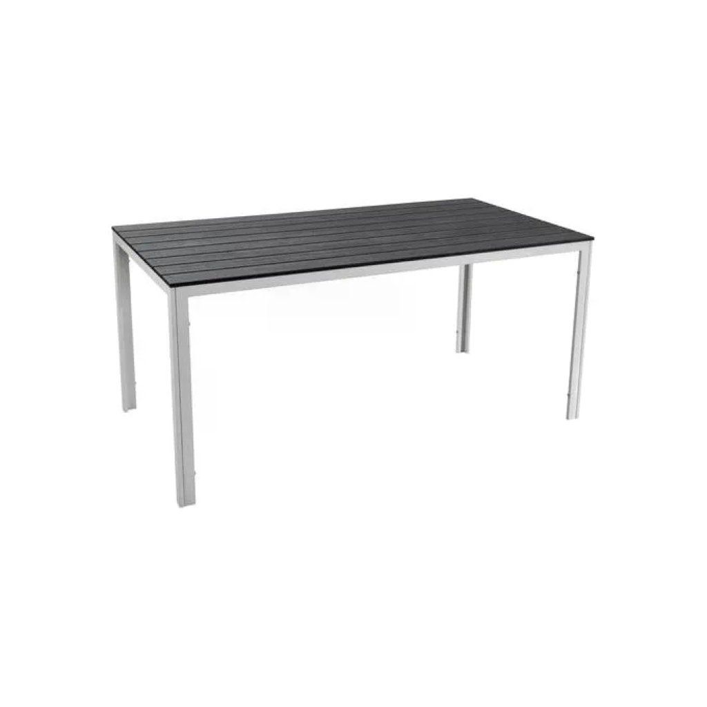 Amicasa Roma SAK-156 Tavolo da esterno 156 × 78 cm, bianco e antracite