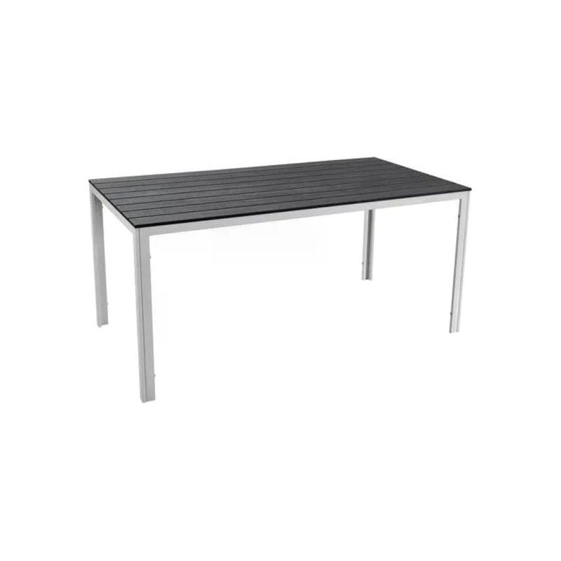 Amicasa Roma SAK-156 Tavolo da esterno 156 × 78 cm, bianco e antracite