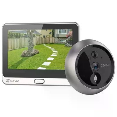 EZVIZ CS-DP2C Videospioncino Digitale Smart Wi-Fi 2K, Display 4,3”, PIR, Argento