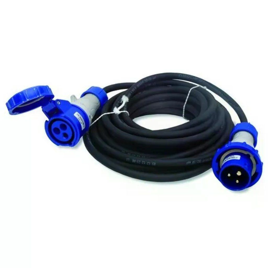 VIGOR-BLINKY Electraline 46140 Prolunga Industriale 20 m 16A IP67 Blu