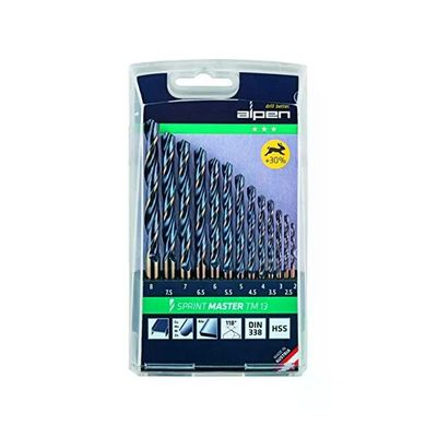 ALPEN Sprint Master TM 13 – Set 13 punte HSS da 2 a 8 mm
