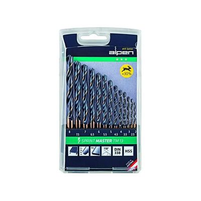 ALPEN Sprint Master TM – Set 13 punte HSS, 2–8 mm ALPEN Sprint Master TM – Set 13 punte HSS, 2–8 mm