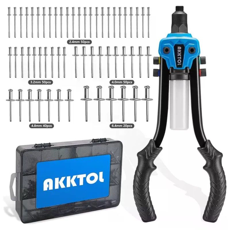 HIT HR 001 Pinza per Rivetti Ciechi con 4 Testine
