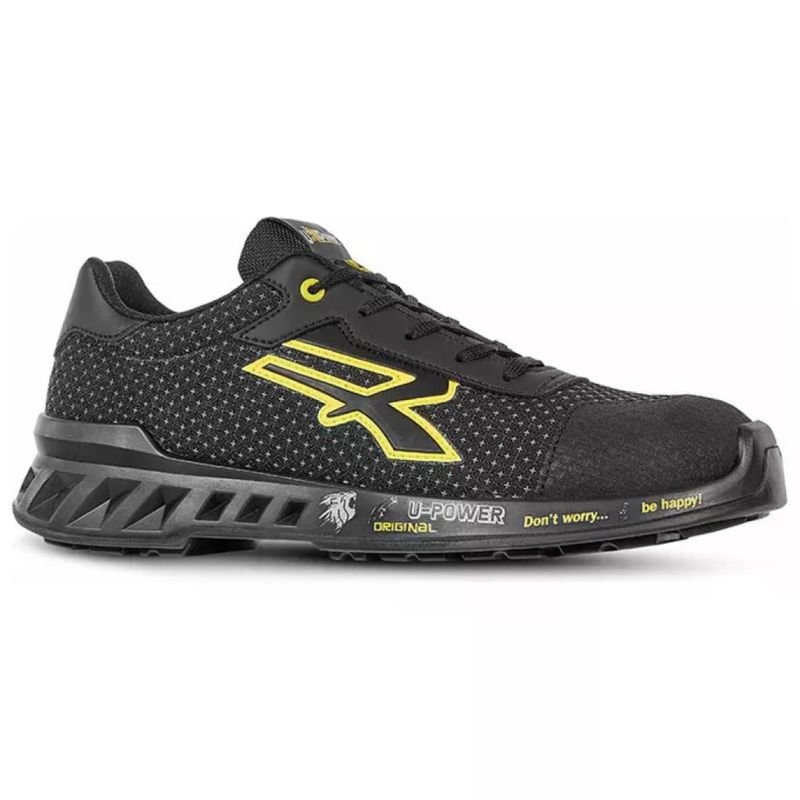 U-Power Red Industry Scarpe Antinfortunistiche S3 SRC CI ESD, Nero/Giallo, Numero 42