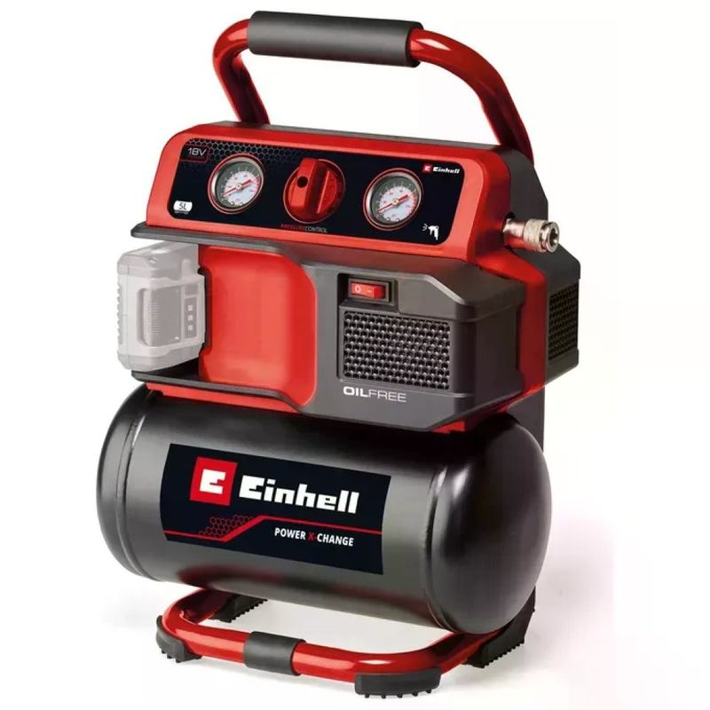 Einhell TE-AC 18/75 Li OF-Solo Compressore a Batteria 18 V, 5 L, 8 bar