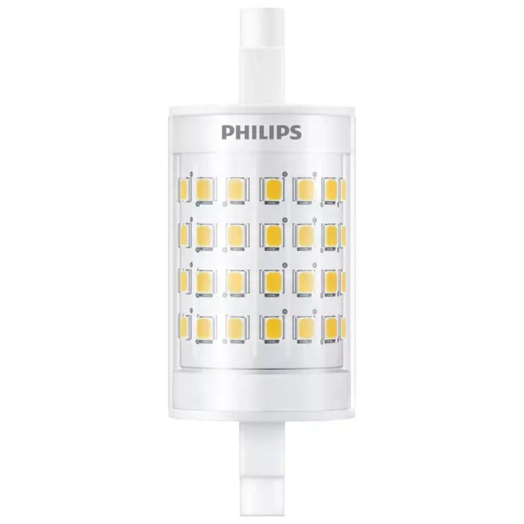 PHILIPS BY SIGNIFY Philips LED R7S 7W (equivalente 60W), 78 mm, luce calda