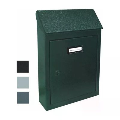 Vulcania Cassetta Postale in Acciaio Verde 23 × 8 × 35 cm