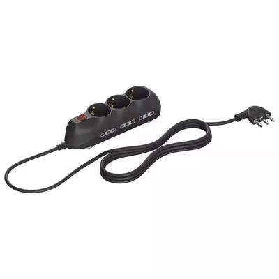 LEGRAND BTicino Slot9 Multipresa 9 Prese Antracite con Cavo 1,5 m LEGRAND BTicino Slot9 Multipresa 9 Prese Antracite con Cavo 1,5 m