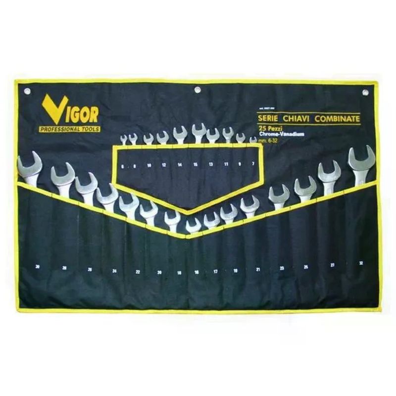 VIGOR-BLINKY Vigor 35827-25 Set da 25 Chiavi Combinate 6-32 mm