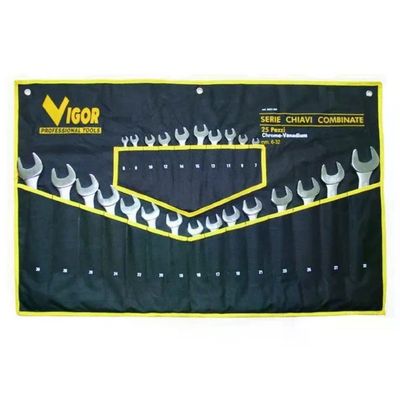 VIGOR-BLINKY Vigor 35827-25 Serie 25 Chiavi Combinate CrV Durezza HRC 40-50 Finitura Satinata 25 Pezzi da 6 VIGOR-BLINKY Vigor 35827-25 Serie 25 Chiavi Combinate CrV Durezza HRC 40-50 Finitura Satinata 25 Pezzi da 6