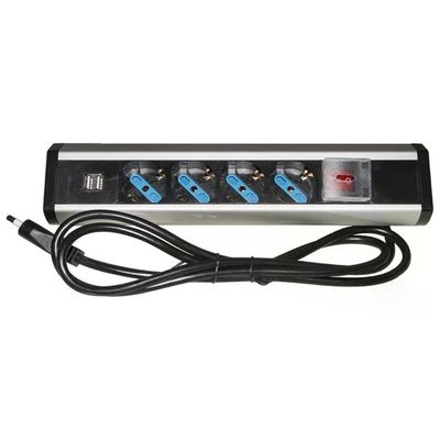 LINK Multipresa da Tavolo 4 Prese Universali, 2 USB e Interruttore LINK Multipresa da Tavolo 4 Prese Universali, 2 USB e Interruttore