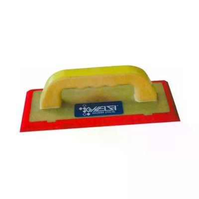 GHELFI 106 Frattone per Piastrelle con Base in Gomma Morbida, 11 × 25 cm, Rosso