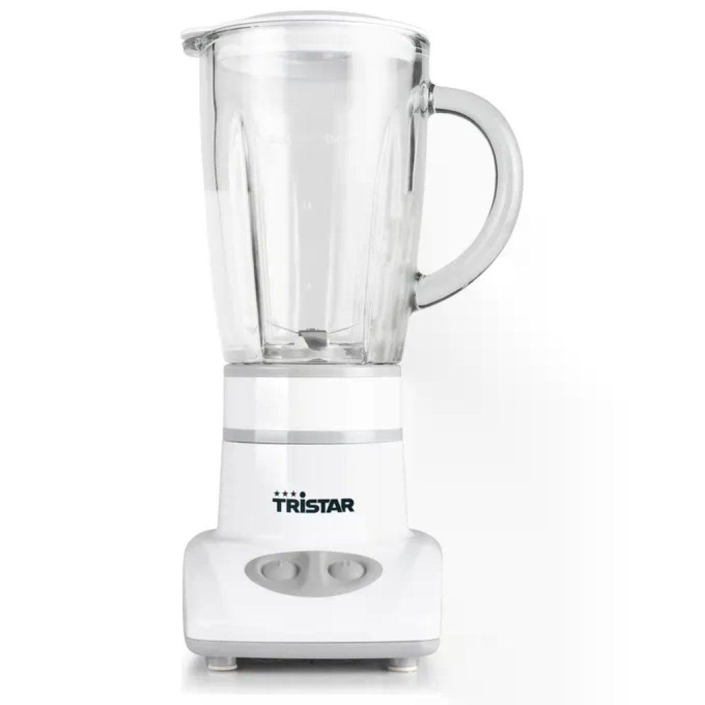 Tristar BL-4431 Frullatore 0,45 L 180 W brocca in vetro lame acciaio inox 2 velocita' colore Bianco