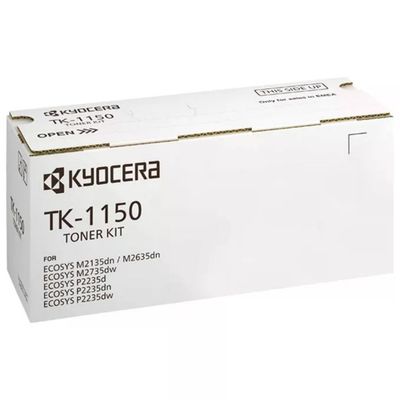Kyocera TK-1150 Toner Originale per ECOSYS M2135dn M2635dn M2735dw 3000 pagine colore Nero Kyocera TK-1150 Toner Originale per ECOSYS M2135dn M2635dn M2735dw 3000 pagine colore Nero