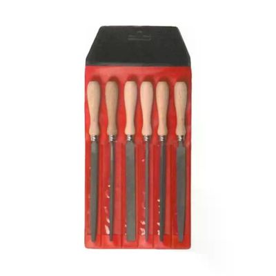 Stella Bianca 1009 – Set di 6 lime per chiavi con manico in legno, 125 mm Stella Bianca 1009 – Set di 6 lime per chiavi con manico in legno, 125 mm