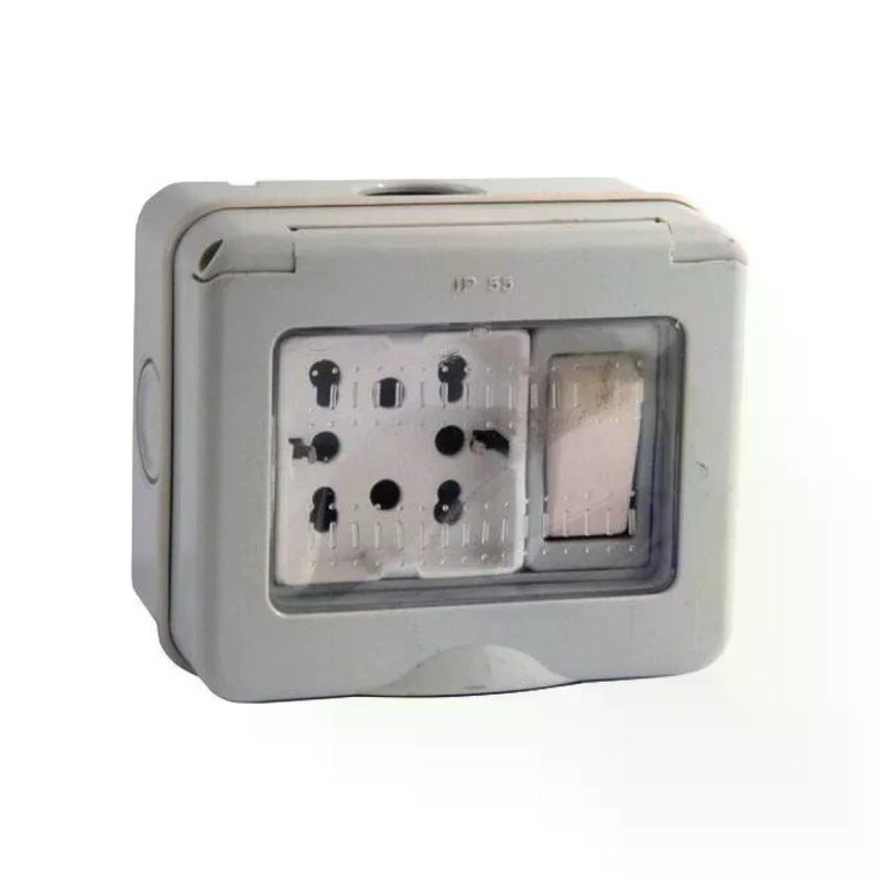 FAEGAE FG12316.P Presa da Parete Bipasso e Schuko con Deviatore
