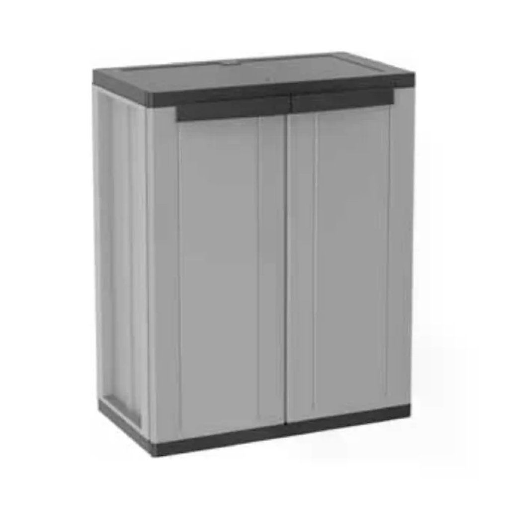 Terry 1002821 Jline 68 Basso Armadio da Esterno 2 Ante 1 Ripiano Regolabile Resistente all'Acqua colore