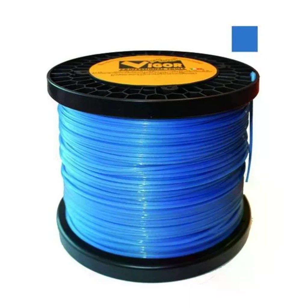 VIGOR-BLINKY Filo per Decespugliatore Blu Quadro 3 mm – Rotolo da 200 m VIGOR-BLINKY Filo per Decespugliatore Blu Quadro 3 mm – Rotolo da 200 m