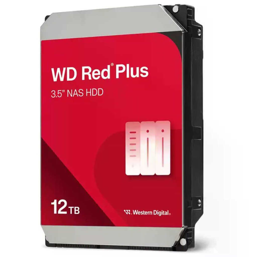 Western Digital WD120EFGX Red Plus Hard Disk Interno 3.5'' 12 TB NAS SATA III 7200 rpm CMR 512 MB Cache