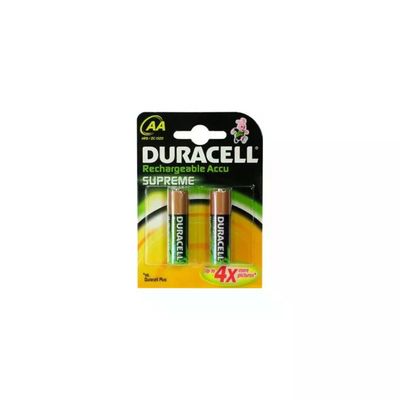 Duracell Supreme – 2 batterie ricaricabili AA NiMH 2450 mAh