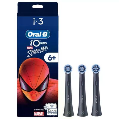 Oral-B 8700216930666 iO Testine di Ricambio Spazzolino Elettrico Spiderman Bambini 6+ Anni Setole Extra