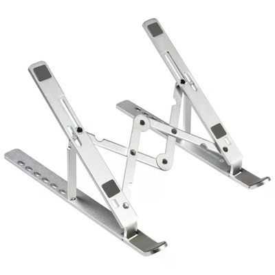 Conceptronic THANA04S 84733080 Supporto Laptop Alluminio Argento Pieghevole Regolabile Fino a 15.6 pollici