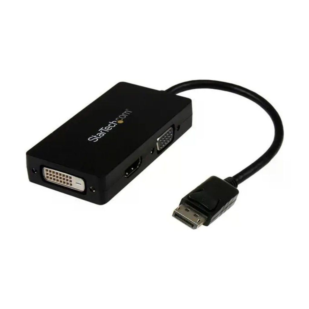 STARTECH.COM StarTech DP2VGDVHD Convertitore DisplayPort a VGA DVI HDMI 3 in 1 Risoluzione 1920x1200 1080p