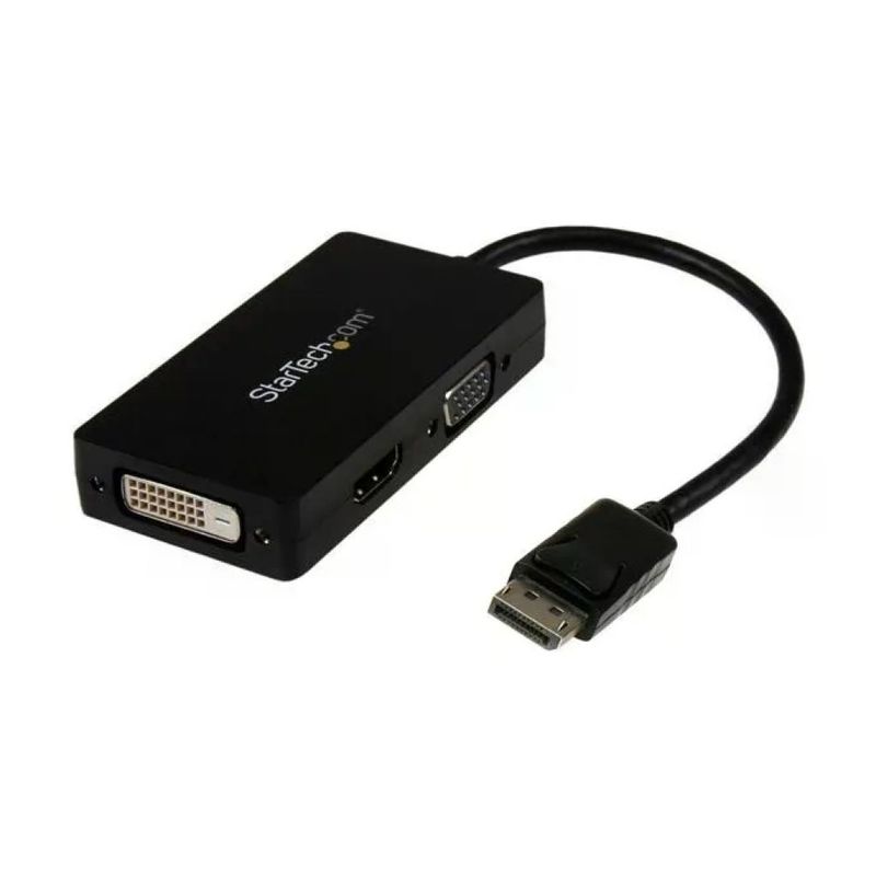 STARTECH.COM StarTech DP2VGDVHD Convertitore DisplayPort a VGA DVI HDMI 3 in 1 Risoluzione 1920x1200 1080p