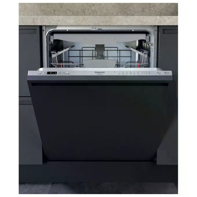 Hotpoint H0I D534A S Lavastoviglie da Incasso 14 coperti Classe D 44 dB Aquastop 9 programmi (82x60x56 cm