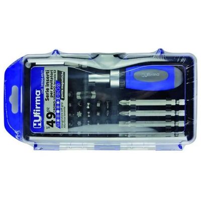 HUFIRMA Set 49 inserti per avvitatore in acciaio cromo vanadio HUFIRMA HUFIRMA Set 49 inserti per avvitatore in acciaio cromo vanadio HUFIRMA