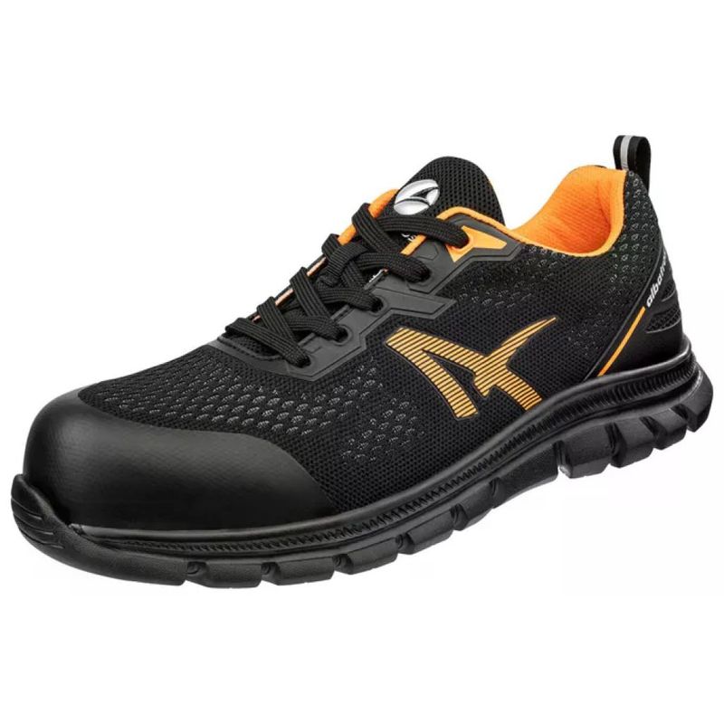 Albatros Levitate S1P Scarpe Antinfortunistiche Nere e Arancioni, Numero 45